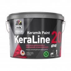 Краска для влажных помещений Dufa Premium KeraLine Keramik Paint 20 полуматовая прозрачная база 3 2,5 л.
