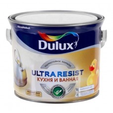 Краска для кухни и ванной латексная Dulux Ultra Resist матовая база BC 0,9 л.