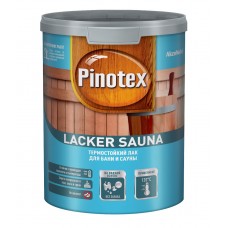 Лак для бань и саун на водной основе Pinotex Lacker Sauna 20 полуматовый 1 л.
