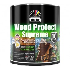 Пропитка декоративная для защиты древесины Dufa Wood Protect Supreme белая 0,75 л
