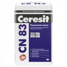 Смесь цементная ремонтная для бетона Ceresit СN 83 от 5 до 35 мм. 25 кг.